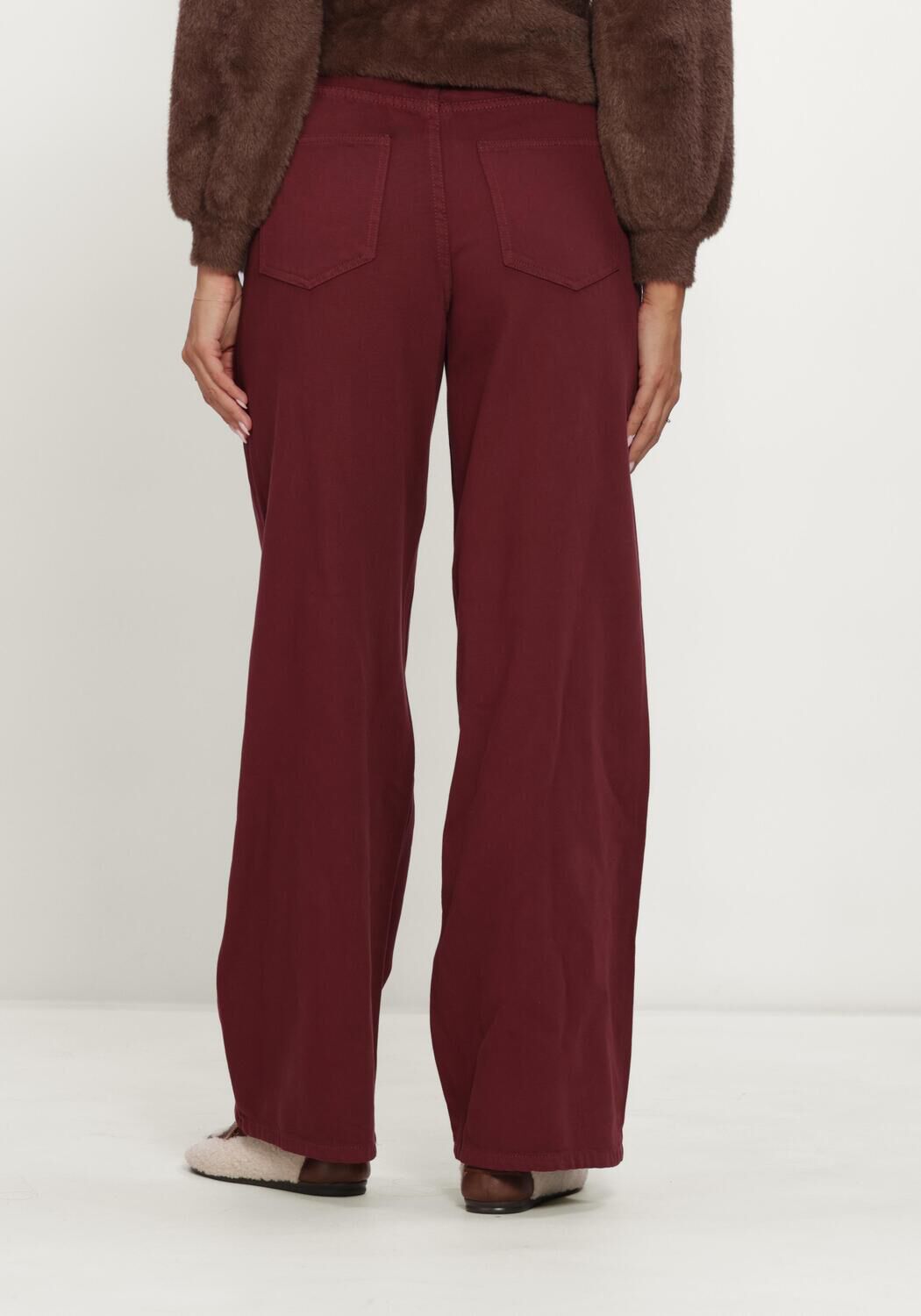 OBJECT Wide jeans OBJROSIE MW WIDE JEANS NOOS Bordeaux - large