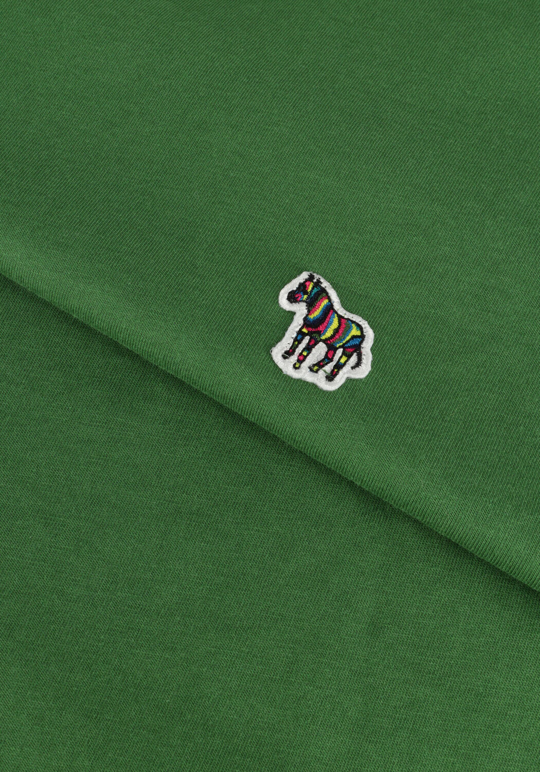 Groene PS PAUL SMITH T-shirt MENS REG FIT T-SHIRT ZEBRA - large