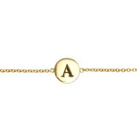 ALLTHELUCKINTHEWORLD Bracelet CHARACTER BRACELET LETTER GOLD en or - medium