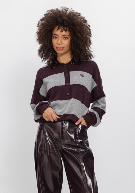 Bordeaux DANTE6 Trui BRAYDEN STRIPE SWEATER - large