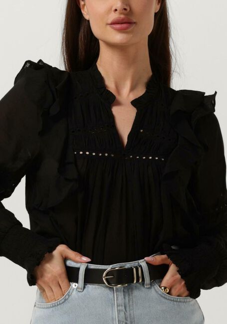 Zwarte NEO NOIR  AURIKA S VOILE BLOUSE - large