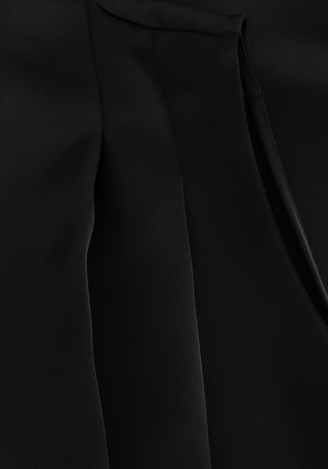 Zwarte ACCESS Jumpsuit SATIN JUMPSUIT WITH PLEATS - large