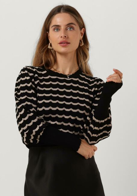 NEO NOIR DARY STITCH KNIT BLOUSE Blouses en noir - large