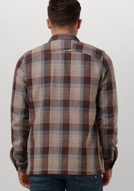 Bruine CAST IRON Overshirt LONG SLEEVE SHIRT HEAVY CHECK - large