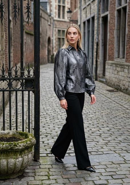 Zwarte NUKUS  LETTIE BLOUSE METALLIC - large