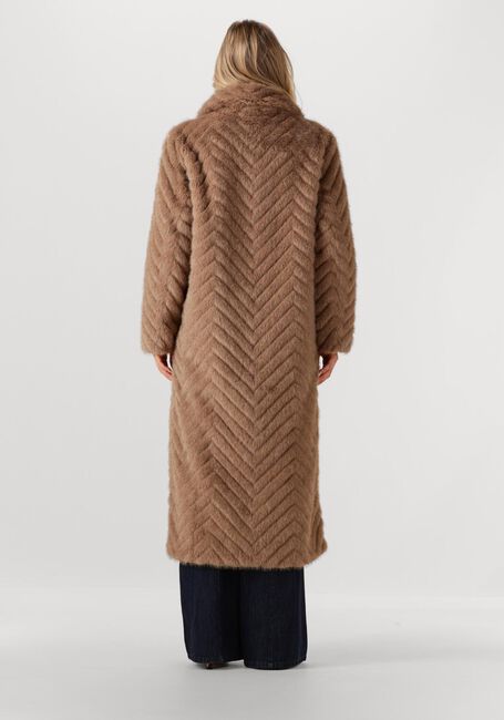 Camel STUDIO AR Faux fur jas SCARLET - large