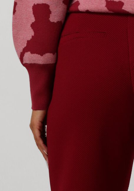 Rode POM AMSTERDAM Pantalon WIDE LEG BURGUNDY RED - large