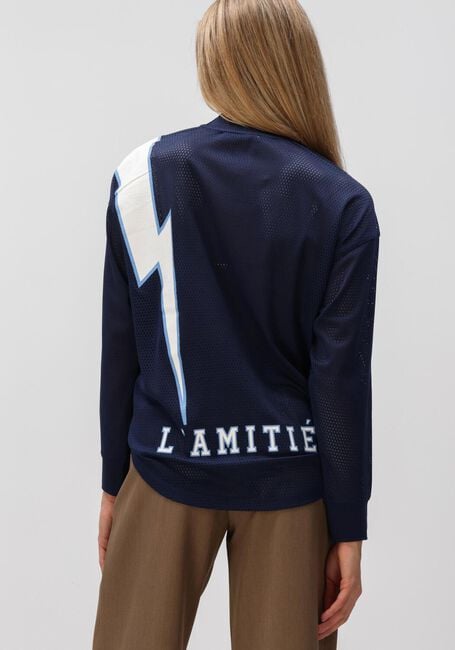 Donkerblauwe HAUTE L'AMITI&Eacute; Tops & T-shirts AMERICAN FOOTBALL LS TEE - large