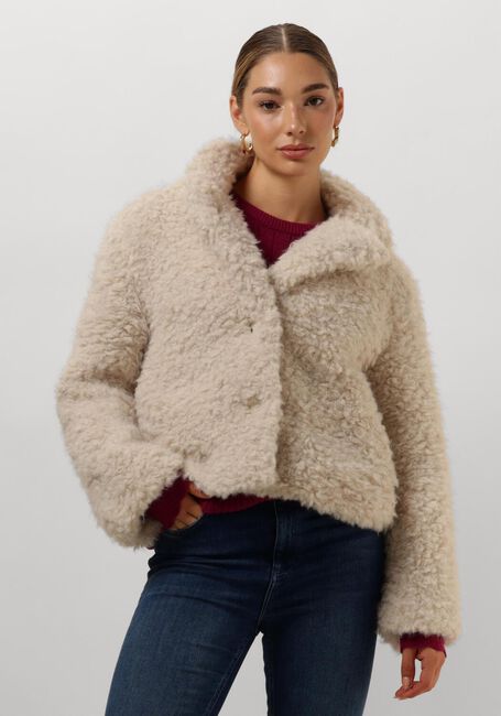 ANOTHER LABEL Manteau Teddy BONNIE BLAZER Crème - large