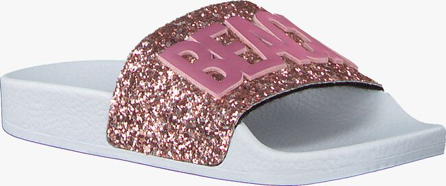 THE WHITE BRAND Tongs GLITTER PATCH en rose  - large