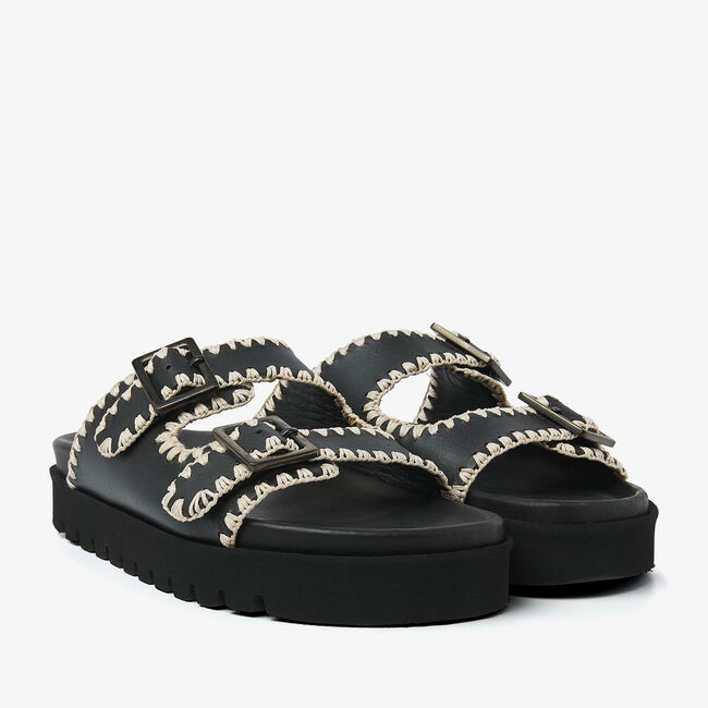 Zwarte VIA VAI Slippers RAE TAARA - large