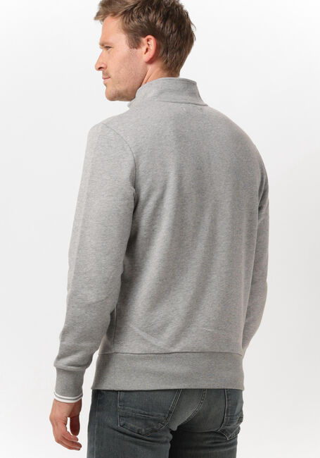 Lichtgrijze FRED PERRY Sweater HALF ZIP SWEATSHIRT - large
