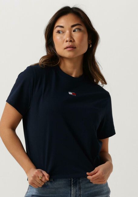 TOMMY JEANS T-shirt TJW BXY BADGE TEE Bleu foncé - large