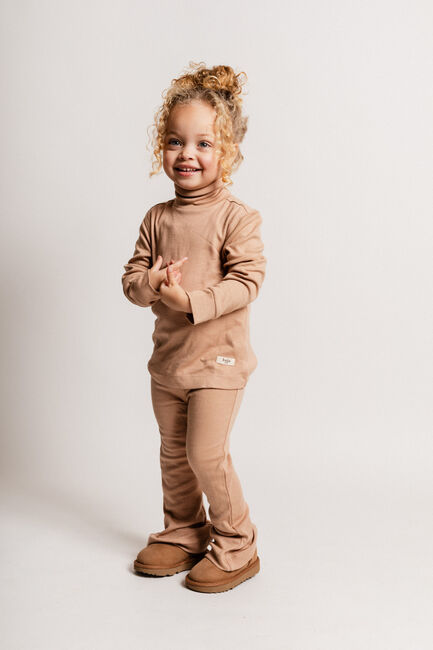 BAJE STUDIO Pantalon évasé SEIRY en beige - large