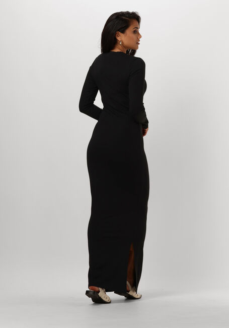 ALIX THE LABEL Robe maxi LADIES KNITTED RIB LONG DRESS en noir - large