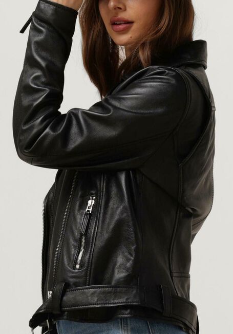 GOOSECRAFT Veste en cuir SAMMIE BIKER en noir - large