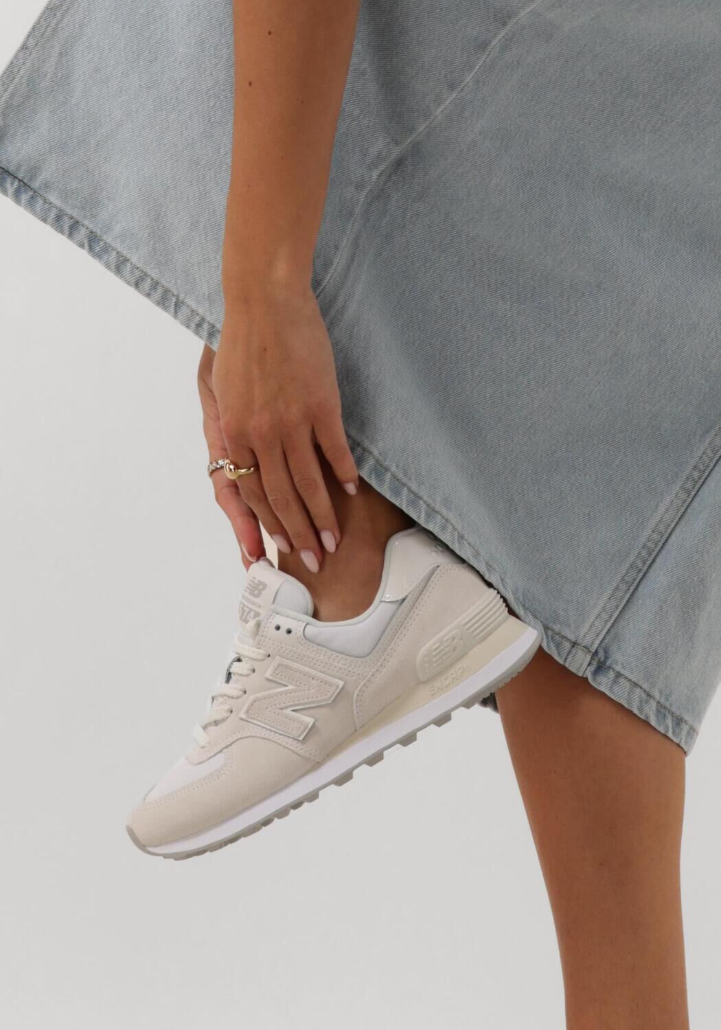 NEW BALANCE Baskets basses WL574 en beige - large