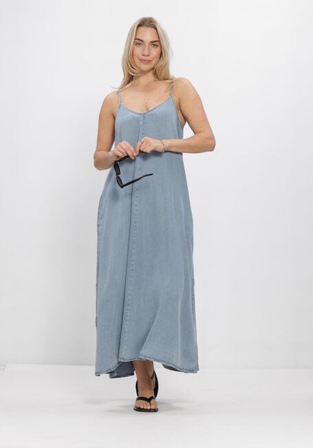 Lichtblauwe MY ESSENTIAL WARDROBE Midi jurk NELLYMW STRAP DRESS - large