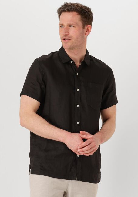 Zwarte SCOTCH & SODA Casual overhemd LINEN SHIRT - large
