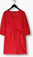 JANSEN AMSTERDAM Mini robe FF517 DRESS 3/4 PUFFED SLEEVE V-NECK en rouge