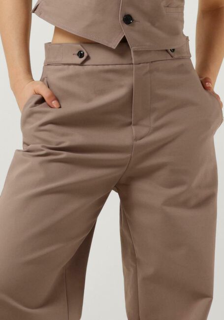 VANILIA Pantalon STRAIGHT SOFT TOUCH en marron - large