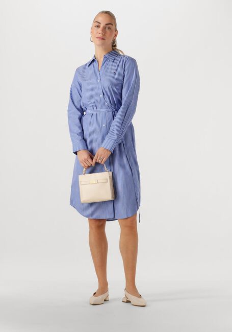 TOMMY HILFIGER Robe midi ESS POPLIN REGULAR SHIRT DRESS Bleu clair - large