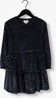 Donkerblauwe KONGES SLOJD Mini jurk JINGLE GLITTER DRESS - medium
