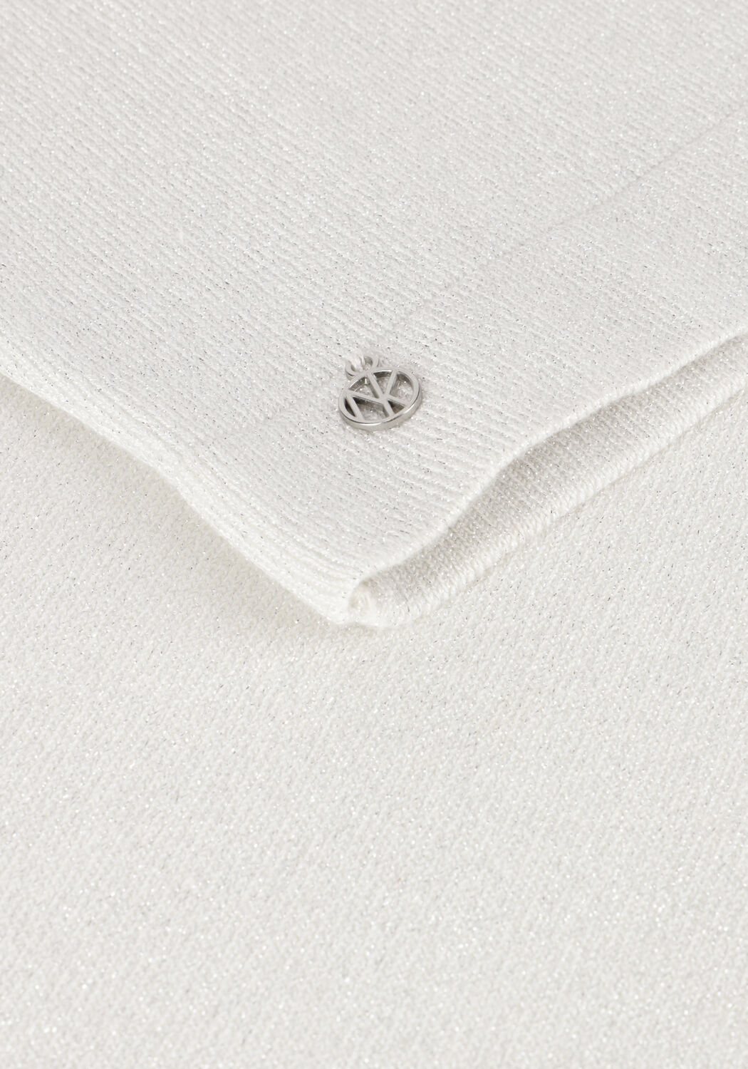 NUKUS Haut ANITA TOP LUREX en argent - large