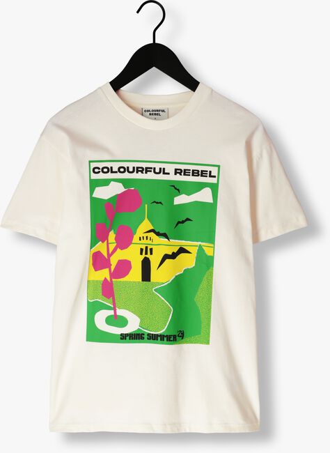 COLOURFUL REBEL T-shirt MOTEL SCENERY LOOSEFIT TEE en blanc - large