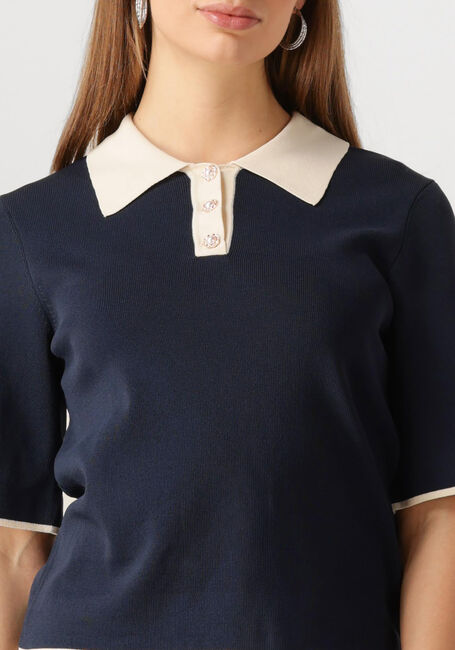 Y.A.S. Haut YASMILLE SS KNIT PULLOVER Bleu foncé - large