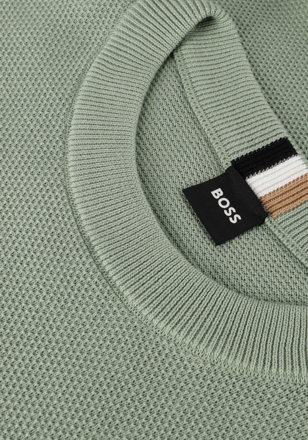 BOSS BLACK Pull ECAIO-P en vert - large