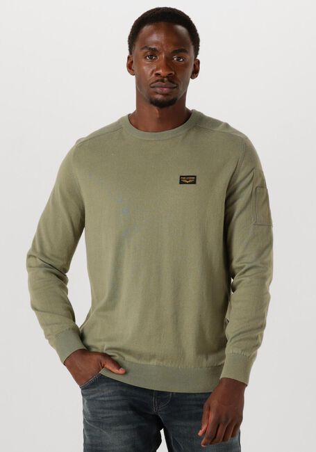 Groene PME LEGEND Trui AMERICAN CLASSIC KNIT - large