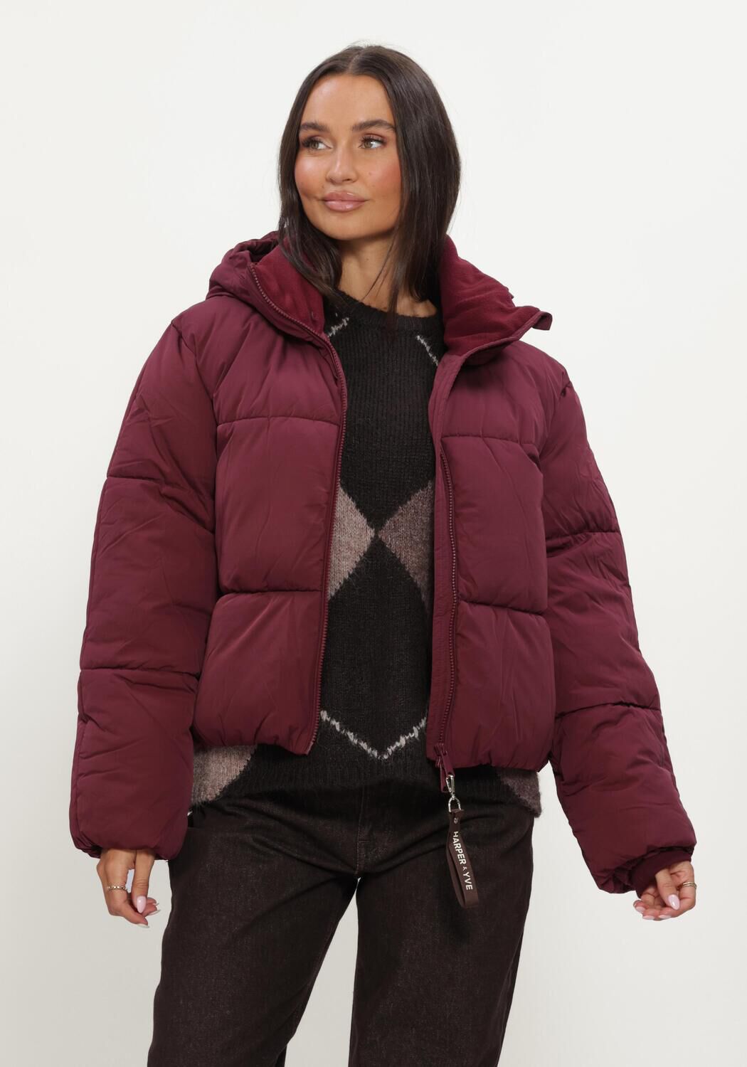 HARPER & YVE Veste matelass&eacute; IBBY-JA Bordeaux - large