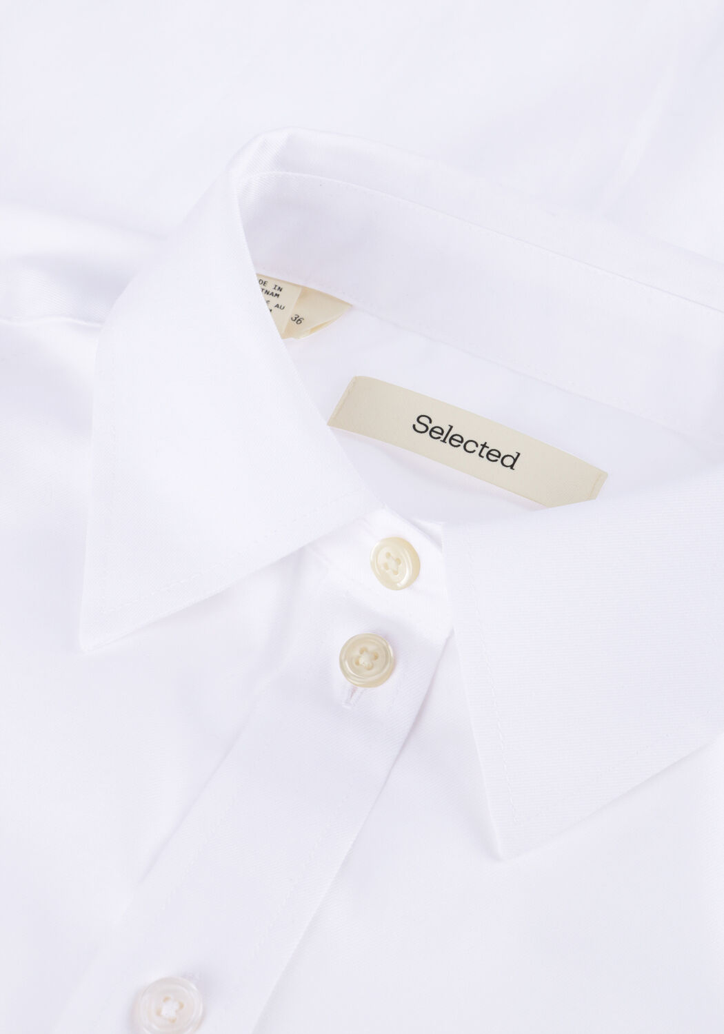 SELECTED WOMEN SLFESTER LS OVERSIZE SHIRT Blouses en blanc - large