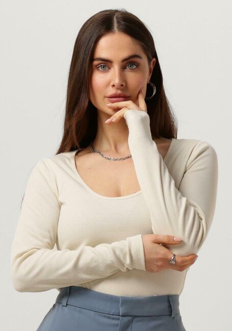 VANILIA Haut DIEPE ROND en beige - large