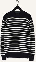 SCOTCH & SODA Pull STRIPED STRUCTURE-KNITTED COTT en bleu SCOTCH & SODA Pull STRIPED STRUCTURE-KNITTED COTT en bleu - medium