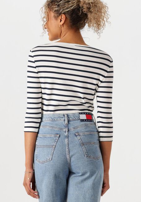 TOMMY HILFIGER T-shirt SLIM CODY BOAT-NK 3/4SLV en blanc - large