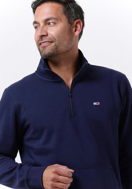 TOMMY JEANS Gilet TJM REGULAR FLEECE MOCK NECK Bleu foncé - large