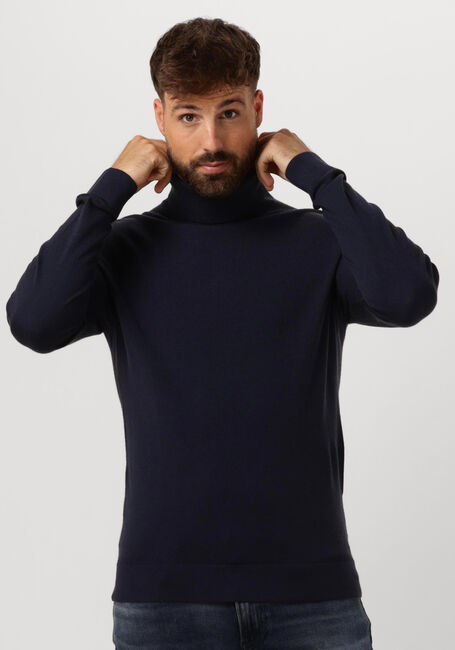 CALVIN KLEIN Col roulé MERINO TURTLE NECK Bleu foncé - large