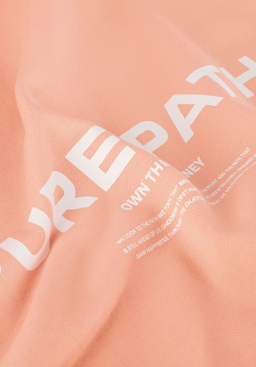 Koraal PURE PATH Trui HOODIE WITH BACK PRINT AND SMALL FRONTPRINT - large