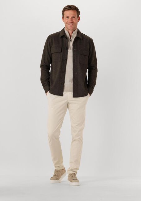 Zand PROFUOMO Trui PULLOVER HALF ZIP MERINO - large