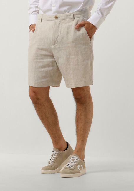 Beige SELECTED HOMME Korte broek SLHREGULAR-MADS LINEN SHORTS NOOS - large