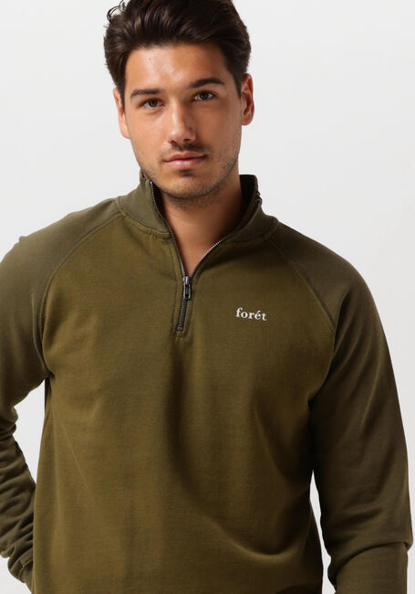 FOR&Eacute;T Chandail CREEK HALF ZIP en vert - large