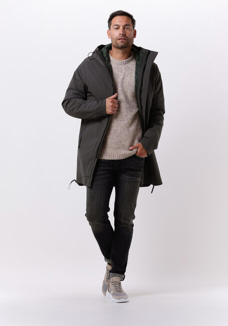 Donkergroene KRAKATAU Gewatteerde jas QM375 - large