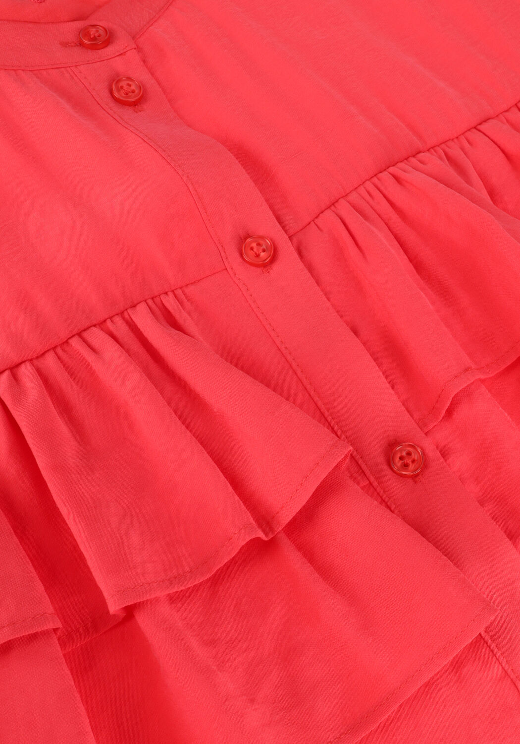 Koraal ALIX THE LABEL  LADIES WOVEN LIGHT FLOW RUFFLE BLOUSE - large