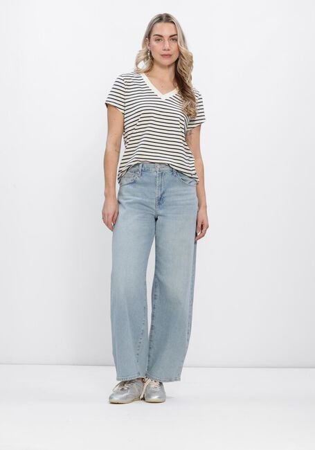 MOS MOSH T-shirt MMKALA V-SS STRIPE TEE en bleu - large