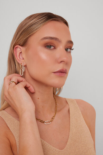 NOTRE-V Boucles d'oreilles OMFW22-010 Doré - large