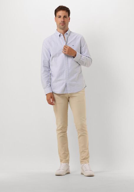 Blauwe TOMMY HILFIGER Casual overhemd HERITAGE OXFORD STRIPE RF SHIRT - large