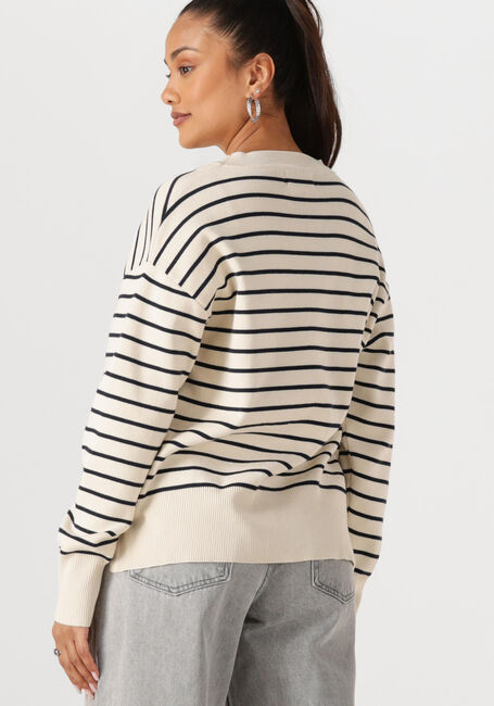WITHBLACK Pull WBLBARBARA LS STRIPED PULLOVER Écru - large