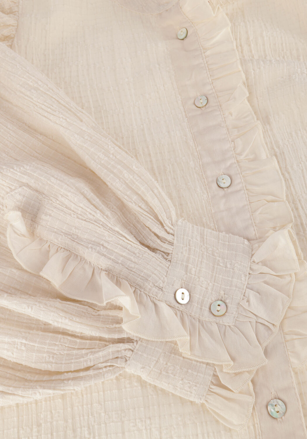 ANTIK BATIK YVETTE BLOUSE Blouses &Eacute;cru - large